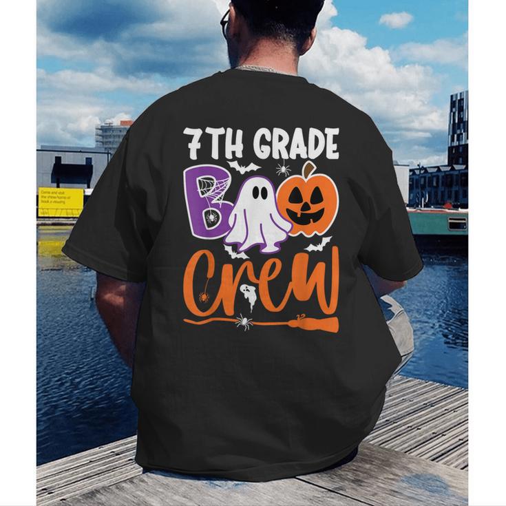 7th Grade Boo Crew Teacher Student Halloween Costume Men's Back Print T-Shirt, funny gift 7th Grade Boo Crew Teacher Student Halloween Costume Men's Back Print T-Shirt, funny gift