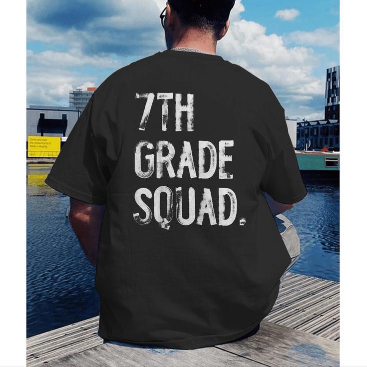 7th Grade Squad Back To School Student Teacher Men's Back Print T-Shirt, funny gift 7th Grade Squad Back To School Student Teacher Men's Back Print T-Shirt, funny gift