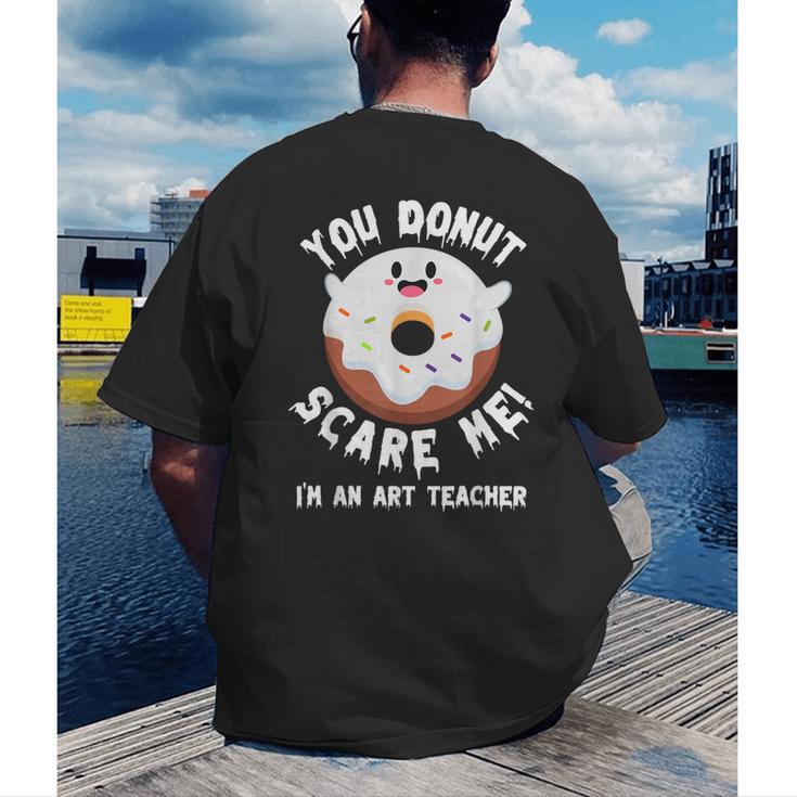 Art Teacher Halloween Donut Lover Costume Kawaii Monster Men's Back Print T-Shirt, funny gift Art Teacher Halloween Donut Lover Costume Kawaii Monster Men's Back Print T-Shirt, funny gift