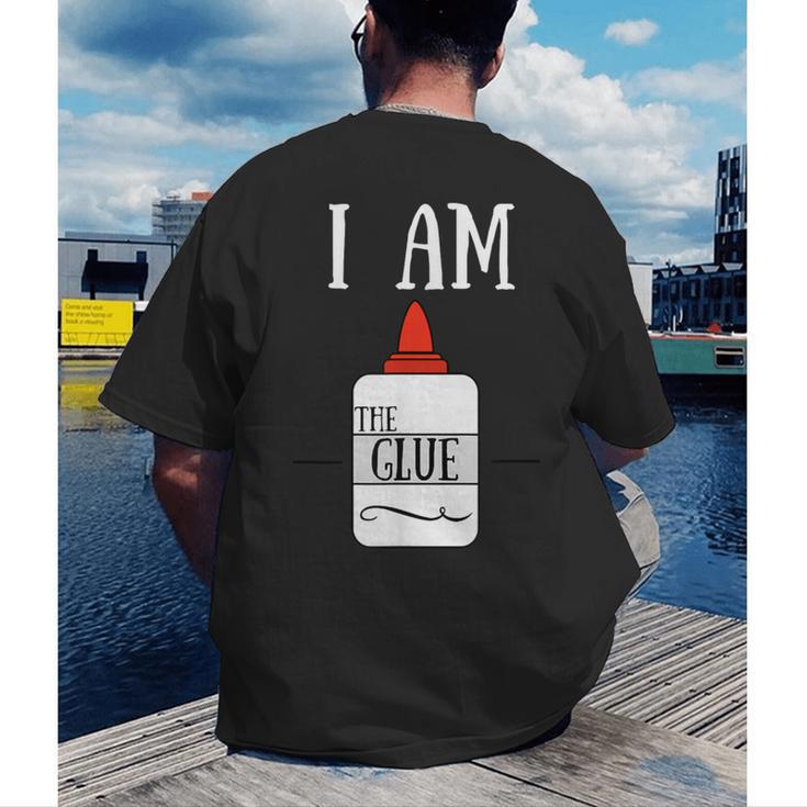 Art Teacher T-Shirt I Am The Glue Men's Back Print T-Shirt, funny gift Art Teacher T-Shirt I Am The Glue Men's Back Print T-Shirt, funny gift