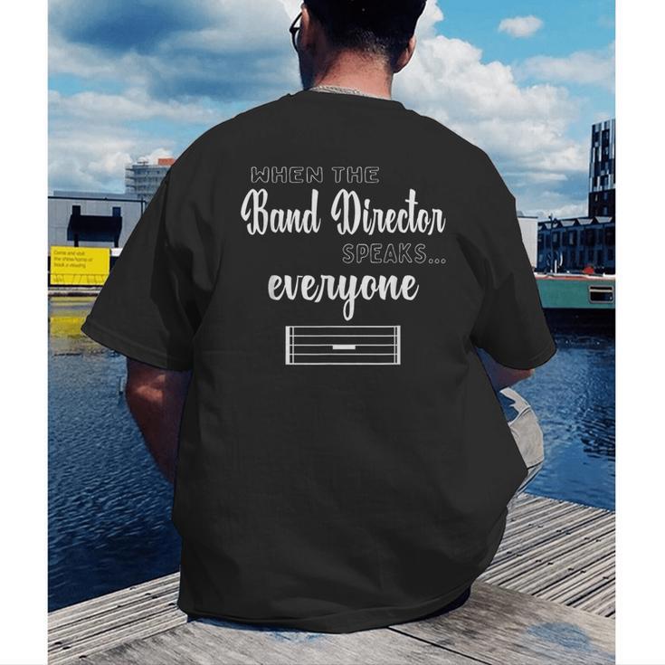 Band Director Shirt Music Teacher Appreciation Men's Back Print T-Shirt, funny gift Band Director Shirt Music Teacher Appreciation Men's Back Print T-Shirt, funny gift