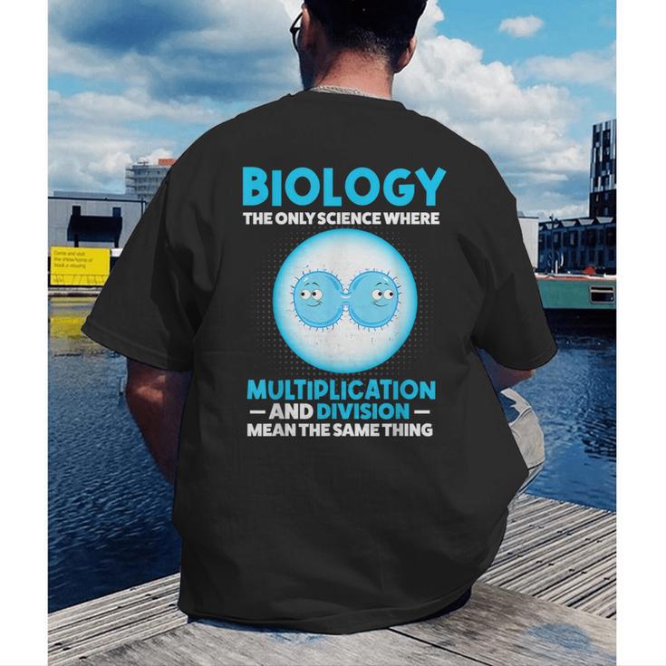 Biology Facts Science Teacher Student Biologist Men's Back Print T-Shirt, funny gift Biology Facts Science Teacher Student Biologist Men's Back Print T-Shirt, funny gift