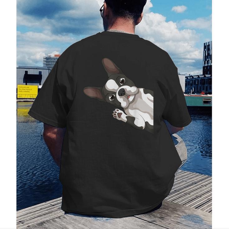 Boston Terrier Bostie Dog Kids Boys Girls Men's Back Print T-Shirt, funny gift