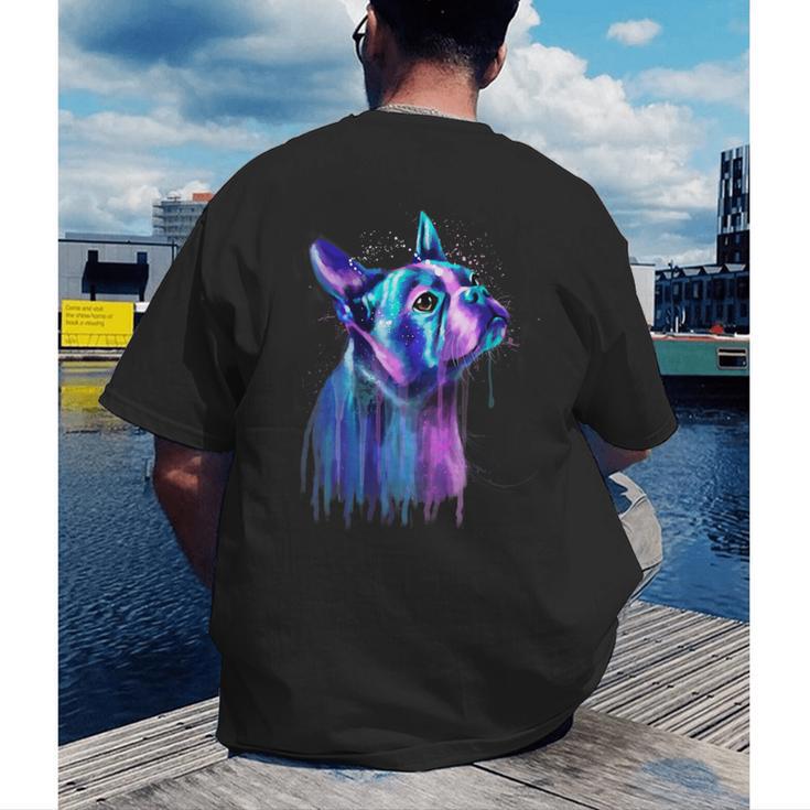 Boston Terrier Dog For a Boston Terrier Mom Men's Back Print T-Shirt, funny gift