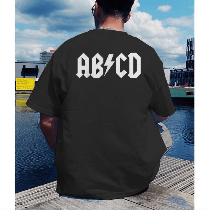 Boys Girls Teachers ABCD Rock Graphic Back To School Men's Back Print T-Shirt, funny gift Boys Girls Teachers ABCD Rock Graphic Back To School Men's Back Print T-Shirt, funny gift