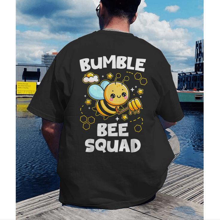 Bumble Bee Squad Honey Bumblebee Teacher Team Group Men's Back Print T-Shirt, funny gift