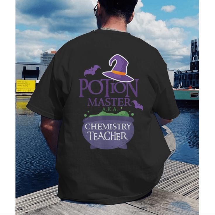 Chemistry Teacher Halloween Shirt School POTION MASTER Men's Back Print T-Shirt, funny gift Chemistry Teacher Halloween Shirt School POTION MASTER Men's Back Print T-Shirt, funny gift