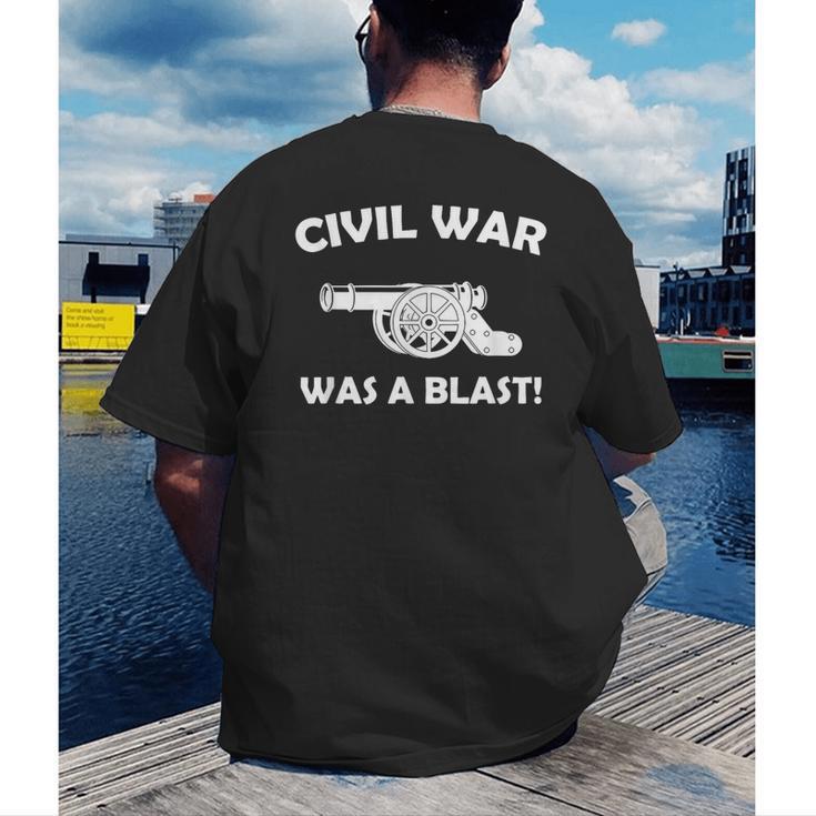 Civil War It Was A Blast History Teacher T-Shirt Men's Back Print T-Shirt, funny gift Civil War It Was A Blast History Teacher T-Shirt Men's Back Print T-Shirt, funny gift