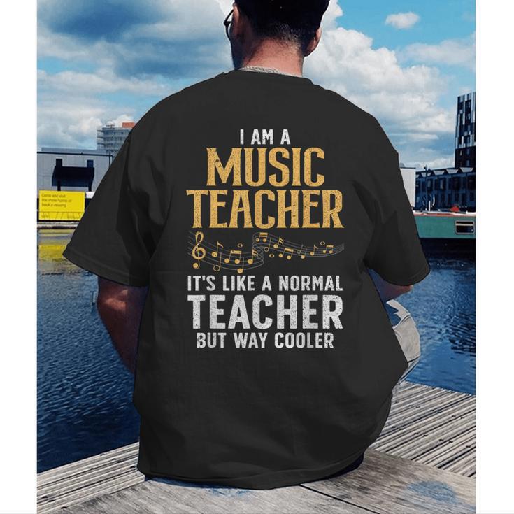Cool Music Teacher Art For Men Women School Orchestra Coach Men's Back Print T-Shirt, funny gift Cool Music Teacher Art For Men Women School Orchestra Coach Men's Back Print T-Shirt, funny gift