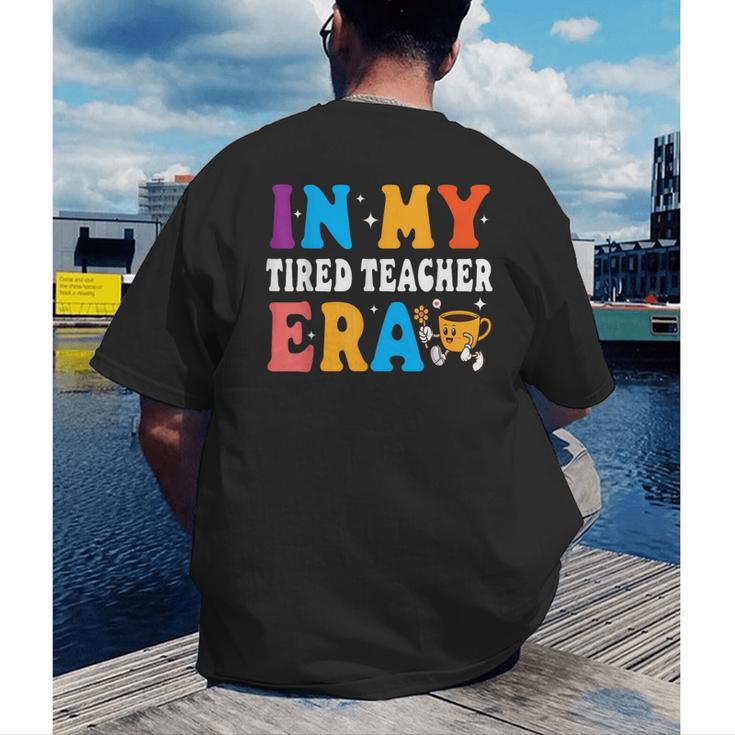 Cute Coffee Glass Face Happy Day In My Tired Teacher ERA For Men Women Men's Back Print T-Shirt, funny gift Cute Coffee Glass Face Happy Day In My Tired Teacher ERA For Men Women Men's Back Print T-Shirt, funny gift