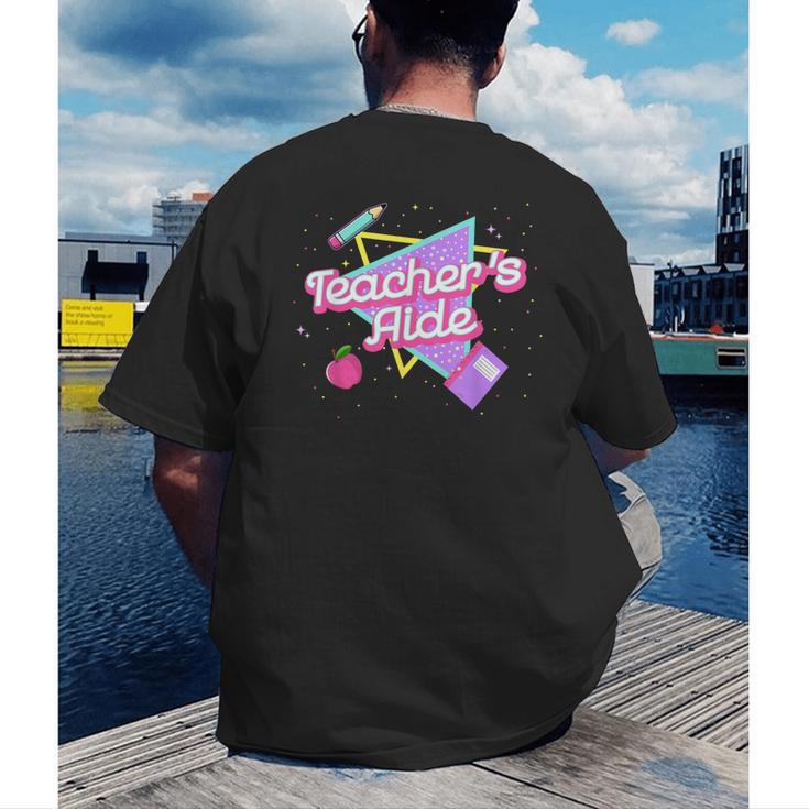 Cute Teacher's Aide Shirt 80's 90's Back To School For Men Women Men's Back Print T-Shirt, funny gift