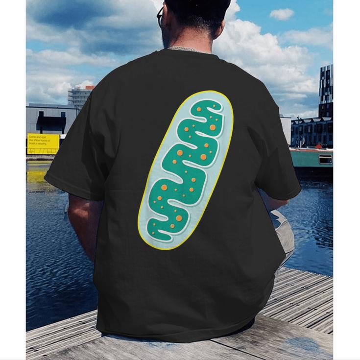 DIY Mitochondria Costume Biology Teacher Halloween Men's Back Print T-Shirt, funny gift