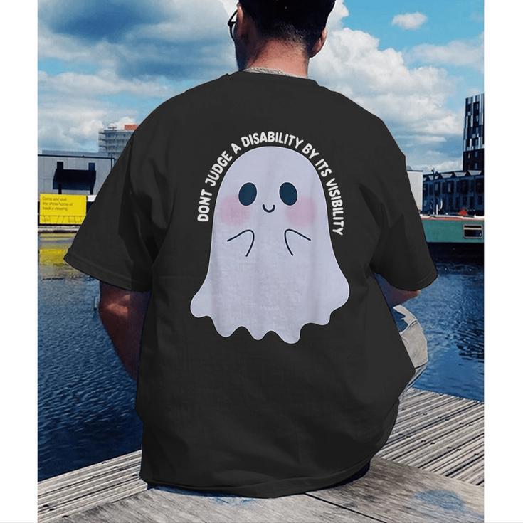 Dont Judge a Disability By Its Visibility Teacher Men's Back Print T-Shirt, funny gift Dont Judge a Disability By Its Visibility Teacher Men's Back Print T-Shirt, funny gift