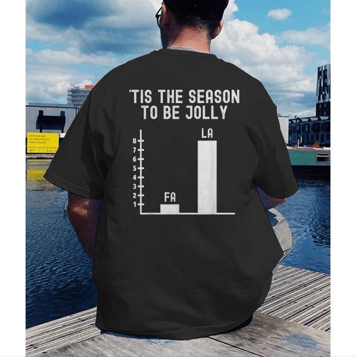 Fa La 8 Math Pun Math Teacher Christmas Men's Back Print T-Shirt, funny gift Fa La 8 Math Pun Math Teacher Christmas Men's Back Print T-Shirt, funny gift