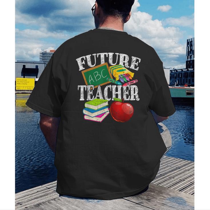 Future Teacher With Canyon And Book Teacher Men Women Girls Kids Men's Back Print T-Shirt, funny gift