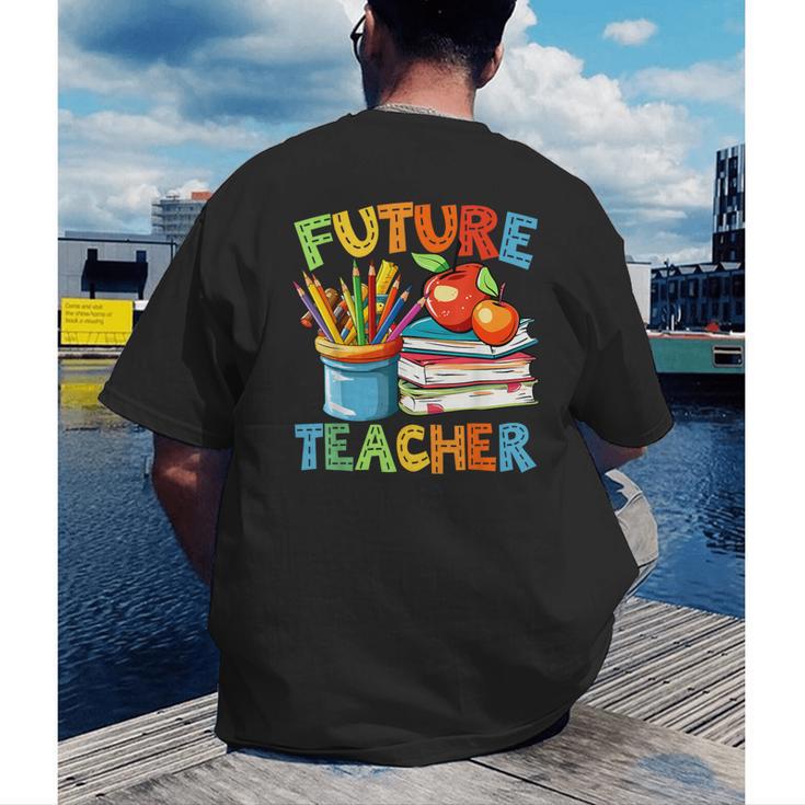 Future Teacher Costume For Kids Back To School Boy Girl Men's Back Print T-Shirt, funny gift