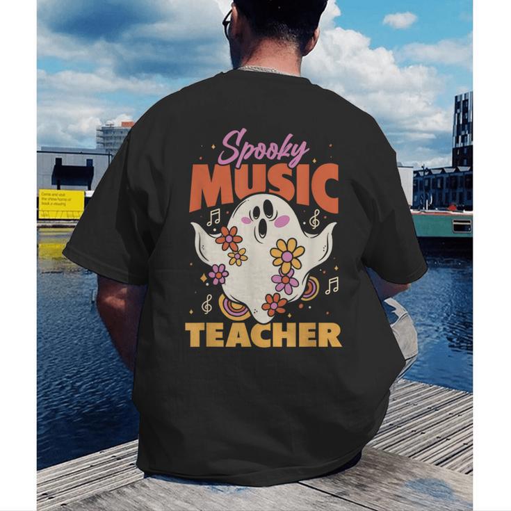 Groovy Faboolous Spooky Music Teacher Halloween Men Women Men's Back Print T-Shirt, funny gift Groovy Faboolous Spooky Music Teacher Halloween Men Women Men's Back Print T-Shirt, funny gift