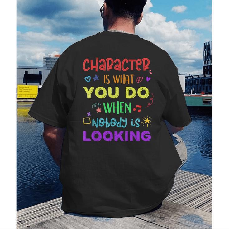 Growth Mindset Teacher Positive Message Inspirational Quote Men's Back Print T-Shirt, funny gift Growth Mindset Teacher Positive Message Inspirational Quote Men's Back Print T-Shirt, funny gift