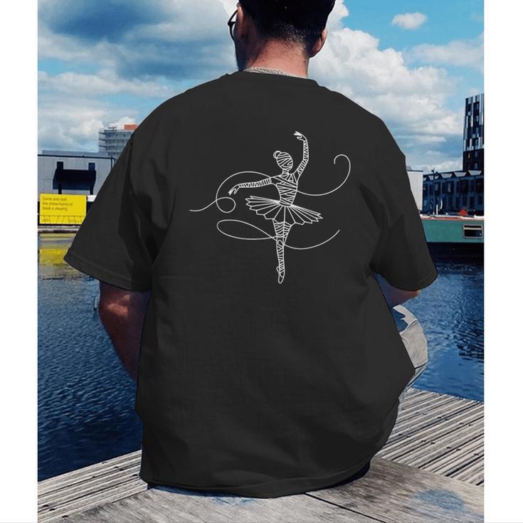 Halloween Ballet Mummy Ballerina Spooky Dance Teacher Women Men's Back Print T-Shirt, funny gift