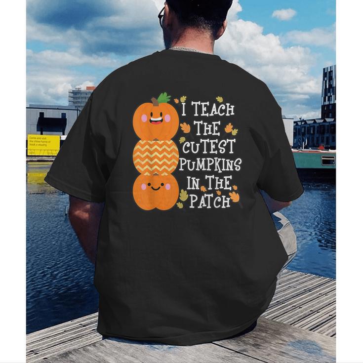 Halloween Teacher Shirt I Teach The Cutest Pumpkins In Patch Men Women Kids Men's Back Print T-Shirt, funny gift Halloween Teacher Shirt I Teach The Cutest Pumpkins In Patch Men Women Kids Men's Back Print T-Shirt, funny gift