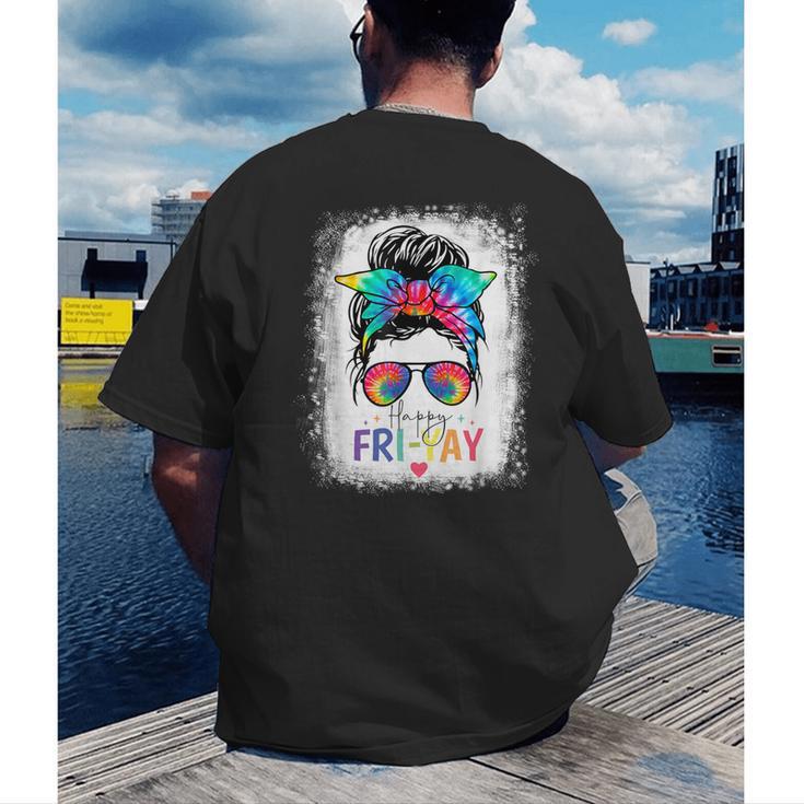 Happy Fri-Yay Friday Teacher Life Happy Friday Men's Back Print T-Shirt, funny gift Happy Fri-Yay Friday Teacher Life Happy Friday Men's Back Print T-Shirt, funny gift
