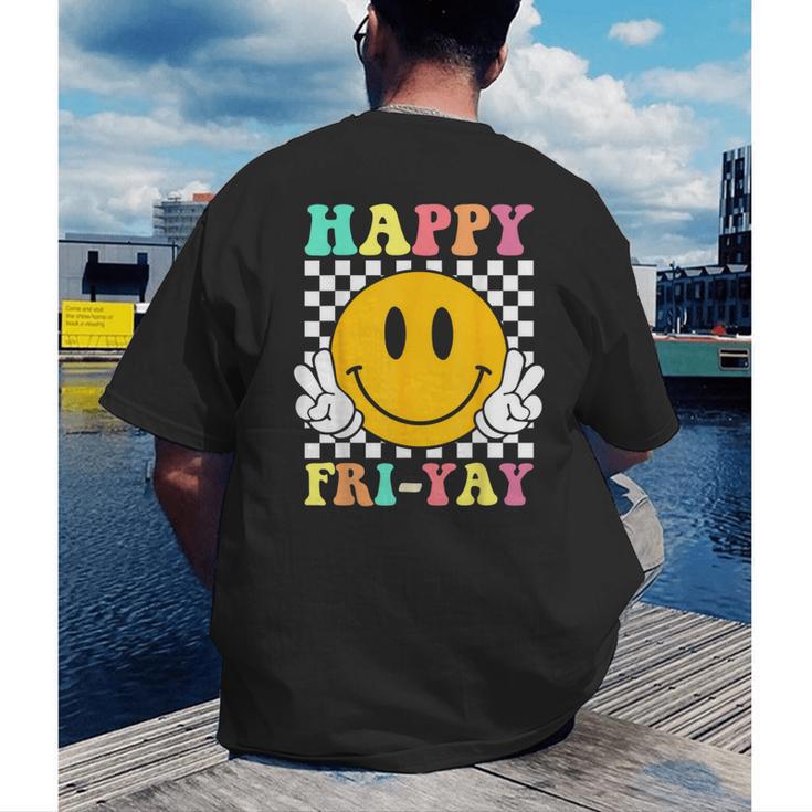 Happy Fri-Yay Teacher Friday Weekend School Men's Back Print T-Shirt, funny gift Happy Fri-Yay Teacher Friday Weekend School Men's Back Print T-Shirt, funny gift