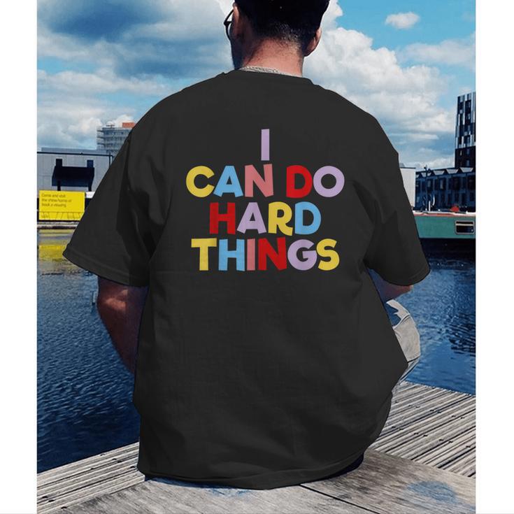 I Can Do Hard Things Teacher Inspiration Do Hard Things Men's Back Print T-Shirt, funny gift I Can Do Hard Things Teacher Inspiration Do Hard Things Men's Back Print T-Shirt, funny gift