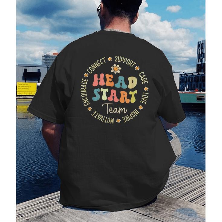 Head Start Team Homeschooling Teacher Back To School Men's Back Print T-Shirt, funny gift