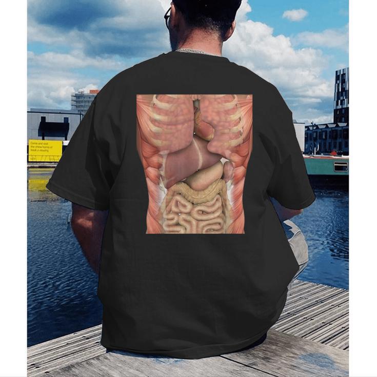 Human Muscles Organs Scary Anatomy Teacher Halloween Costume Men's Back Print T-Shirt, funny gift Human Muscles Organs Scary Anatomy Teacher Halloween Costume Men's Back Print T-Shirt, funny gift