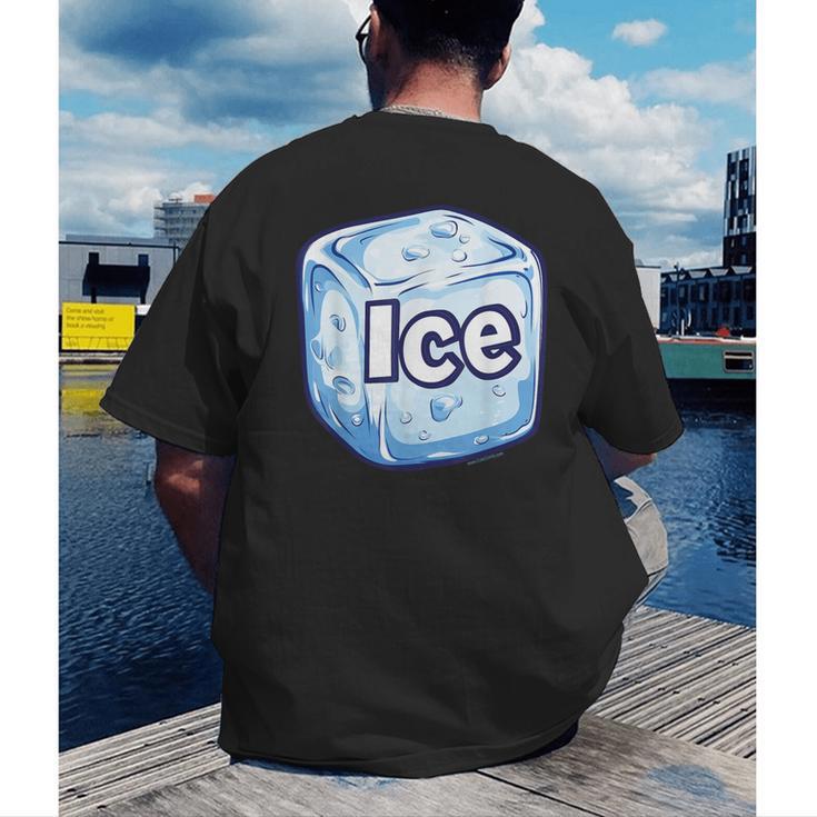 Ice Halloween Pun Costume Easy Lazy Team Group Teacher Men's Back Print T-Shirt, funny gift