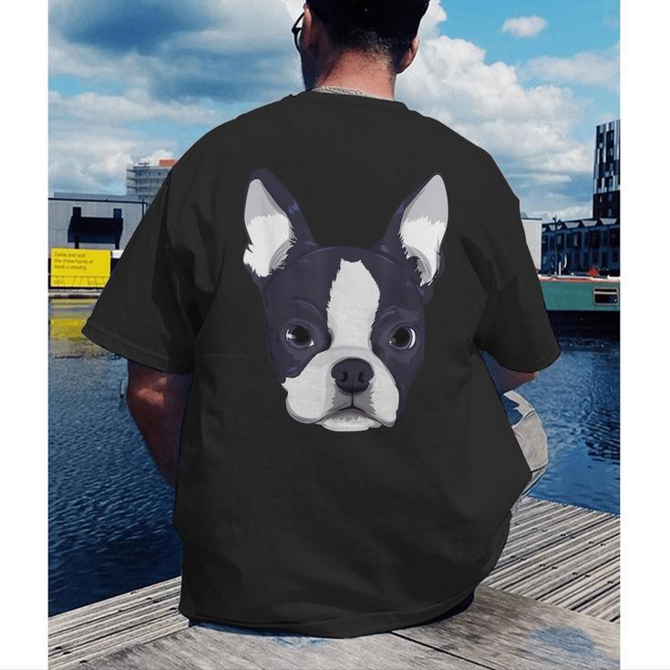 Kids Boston Terrier Dog For Women And Girls Men's Back Print T-Shirt, funny gift