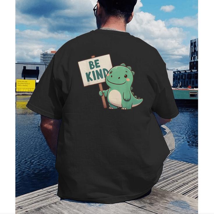 Be Kind Teacher Anti-Bullying Dino Kindness Women Men Boys Men's Back Print T-Shirt, funny gift Be Kind Teacher Anti-Bullying Dino Kindness Women Men Boys Men's Back Print T-Shirt, funny gift