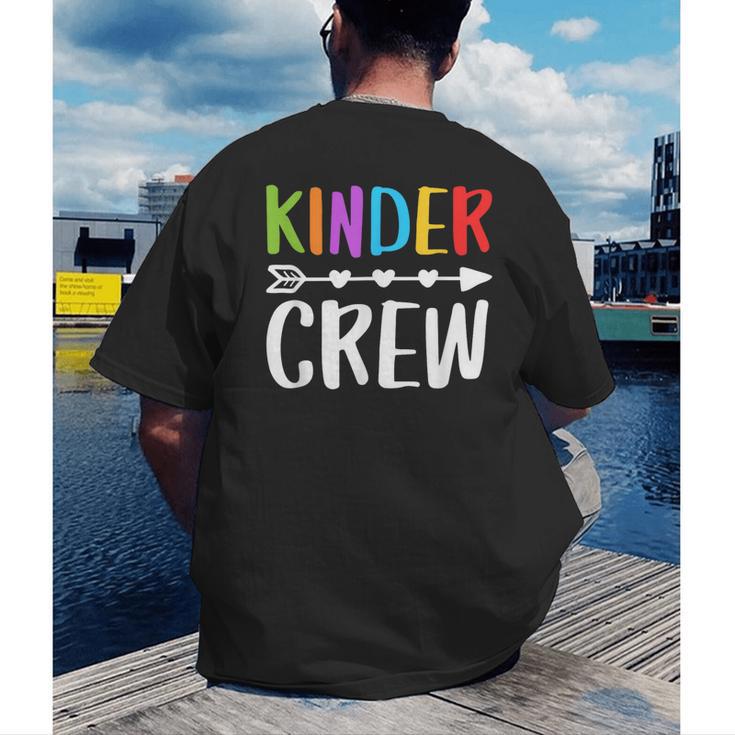 Kinder Crew Shirt Kindergarten Boy Girl Student Teacher Men's Back Print T-Shirt, funny gift