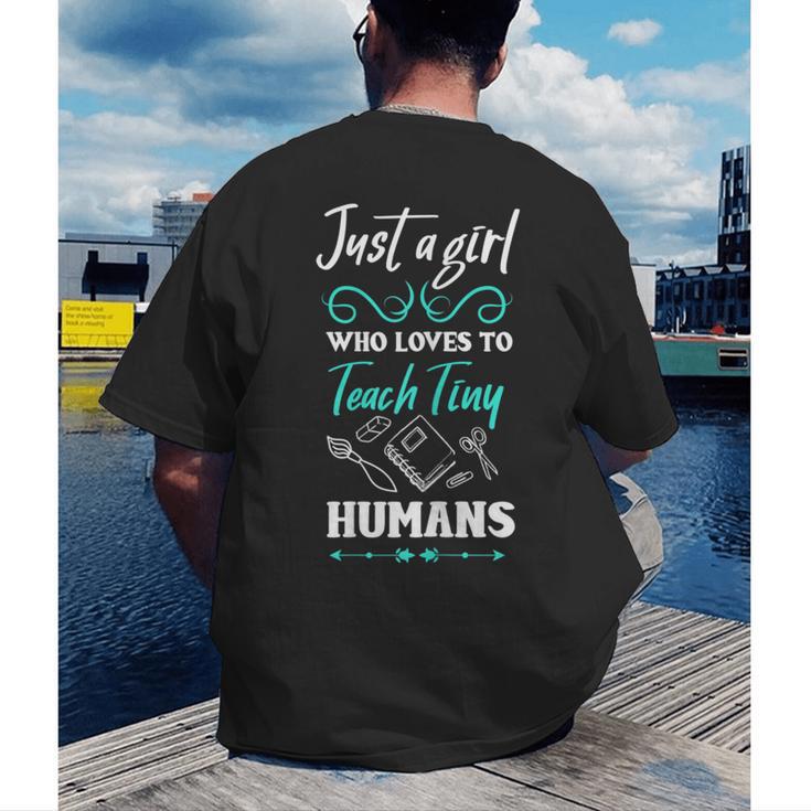 Kindergarten Teacher Shirt Humor Preschool Teacher Men's Back Print T-Shirt, funny gift