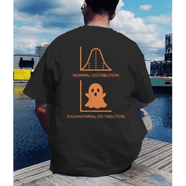 Math Statistics Normal Paranormal Distribution Teacher Men's Back Print T-Shirt, funny gift Math Statistics Normal Paranormal Distribution Teacher Men's Back Print T-Shirt, funny gift