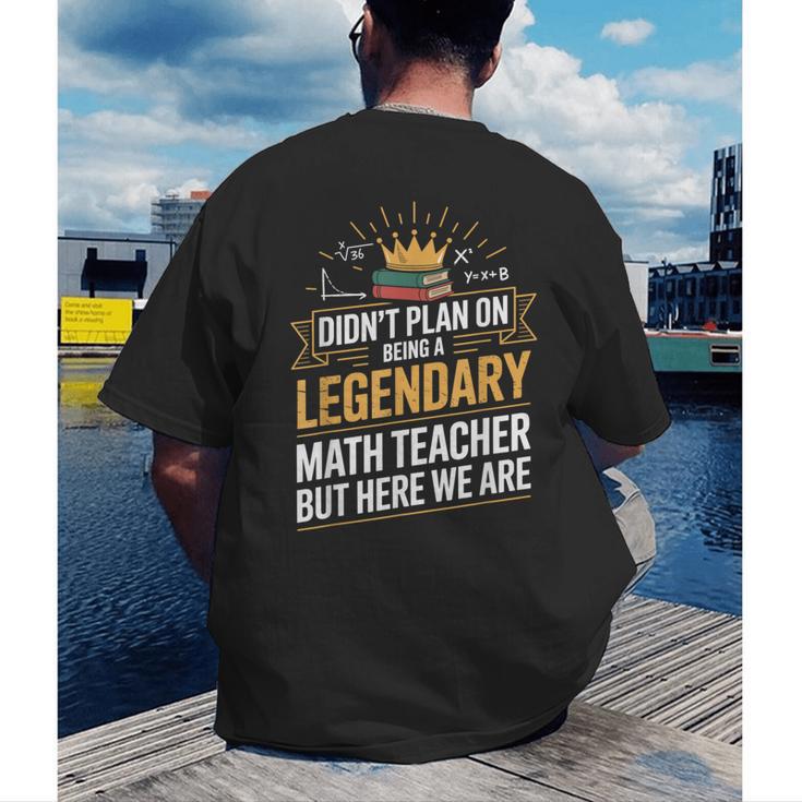 Math Teacher For Algebra Lovers Mathematics Men's Back Print T-Shirt, funny gift Math Teacher For Algebra Lovers Mathematics Men's Back Print T-Shirt, funny gift