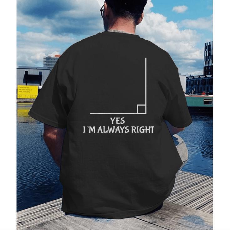 Math Teacher Joke Men Women Fun Best Math Quotes Men's Back Print T-Shirt, funny gift