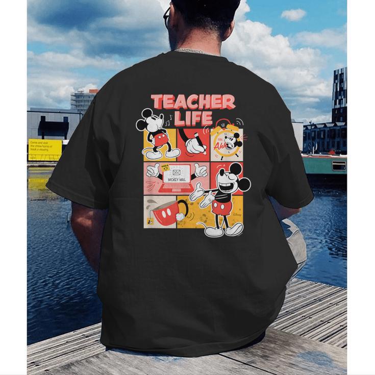 Mickey Mouse Teacher Life Men's Back Print T-Shirt, funny gift Mickey Mouse Teacher Life Men's Back Print T-Shirt, funny gift