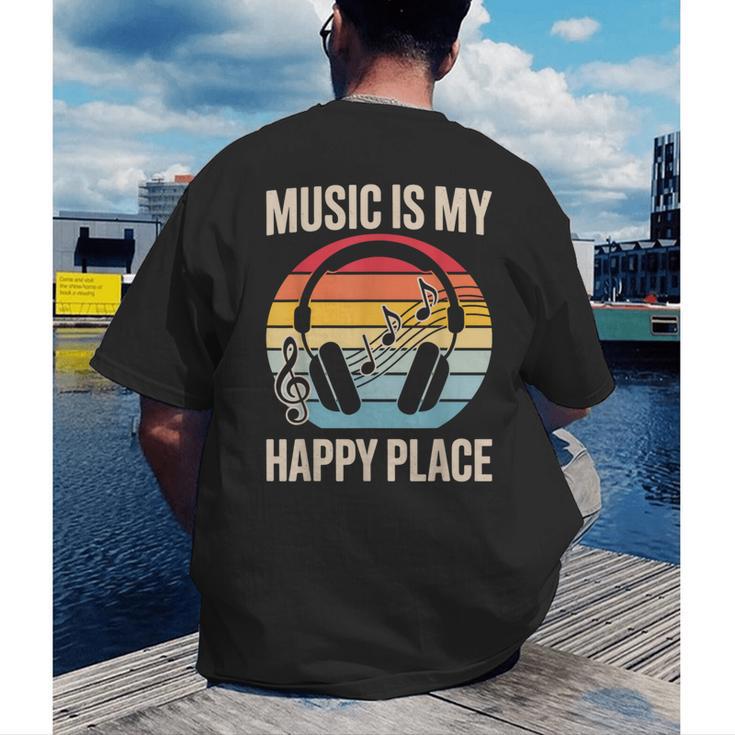 Music For Men Women Music Teacher Music Lover Men's Back Print T-Shirt, funny gift Music For Men Women Music Teacher Music Lover Men's Back Print T-Shirt, funny gift