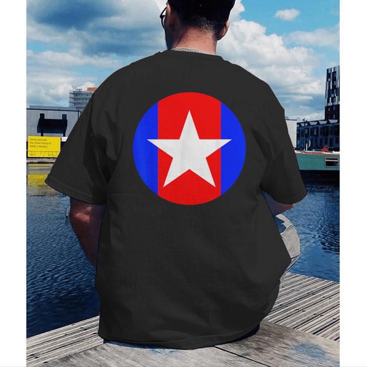 Nerdy Captain Sweatpants Retro Comic Book Fan Teacher Men's Back Print T-Shirt, funny gift