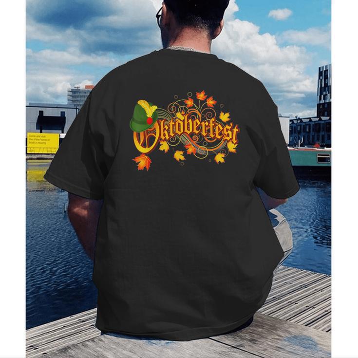 Oktoberfest German Beer Festival October Men's Back Print T-Shirt, funny gift