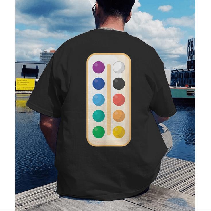 Paint Palette ArtSet Halloween Costume For Teachers Students For Men Women Kids Men's Back Print T-Shirt, funny gift Paint Palette ArtSet Halloween Costume For Teachers Students For Men Women Kids Men's Back Print T-Shirt, funny gift