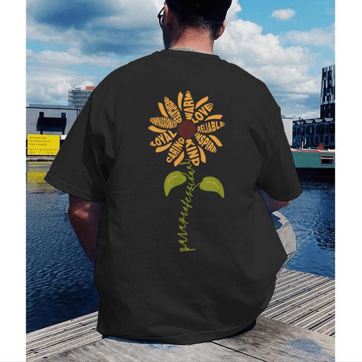 Paraprofessional Para Sunflower Teacher Back To School Men's Back Print T-Shirt, funny gift Paraprofessional Para Sunflower Teacher Back To School Men's Back Print T-Shirt, funny gift