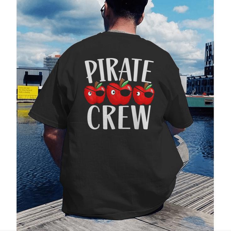 Pirate Crew Pirate Teacher Team Squad Talk Like A Pirate Day For Men Women Kids Men's Back Print T-Shirt, funny gift