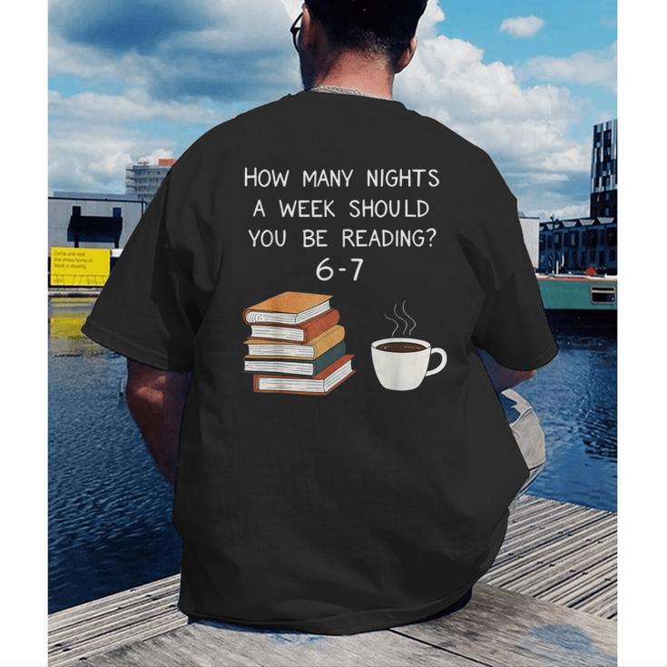 Reading 67 Six Seven Meme English Teacher Book Lover Men's Back Print T-Shirt, funny gift
