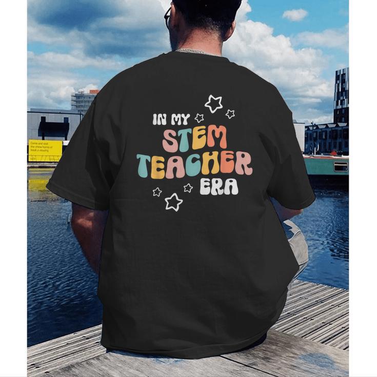 Retro Boho Math Science Professor In My STEM Teacher Era Men's Back Print T-Shirt, funny gift Retro Boho Math Science Professor In My STEM Teacher Era Men's Back Print T-Shirt, funny gift