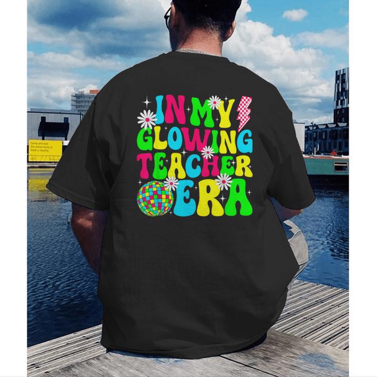 Retro Groovy In My Glowing Teacher Era Happy Teacher's Day Men's Back Print T-Shirt, funny gift Retro Groovy In My Glowing Teacher Era Happy Teacher's Day Men's Back Print T-Shirt, funny gift