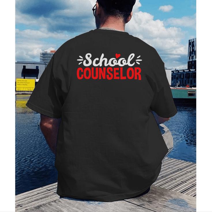 School Counselor Teacher Guidance Counseling For Men Women Kids Men's Back Print T-Shirt, funny gift School Counselor Teacher Guidance Counseling For Men Women Kids Men's Back Print T-Shirt, funny gift