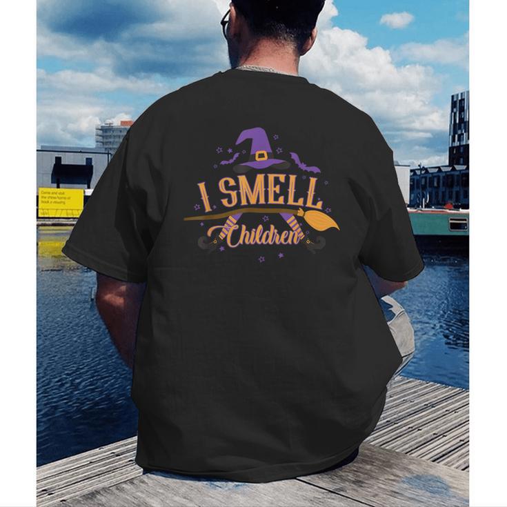 I Smell Children Wicked Cute Kindergarten Teacher Halloween Men's Back Print T-Shirt, funny gift I Smell Children Wicked Cute Kindergarten Teacher Halloween Men's Back Print T-Shirt, funny gift