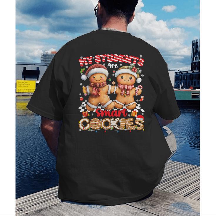 My Student Are Smart Cookies Pjs Christmas Xmas Teacher Men's Back Print T-Shirt, funny gift My Student Are Smart Cookies Pjs Christmas Xmas Teacher Men's Back Print T-Shirt, funny gift